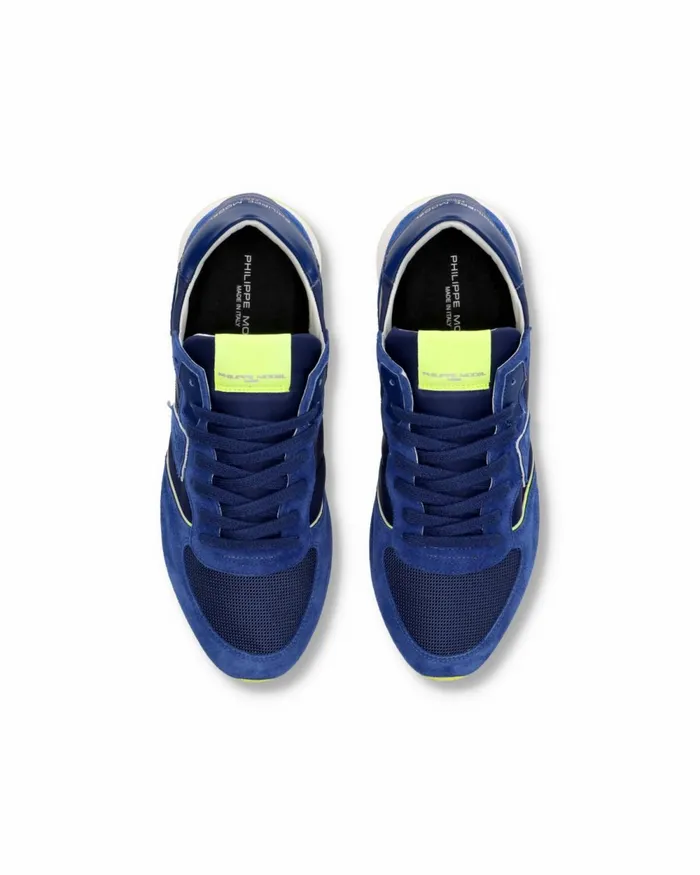 Men Trpx Sneakers BlueYellow Low Shoes Parisquot Philippe Model Paris Casual