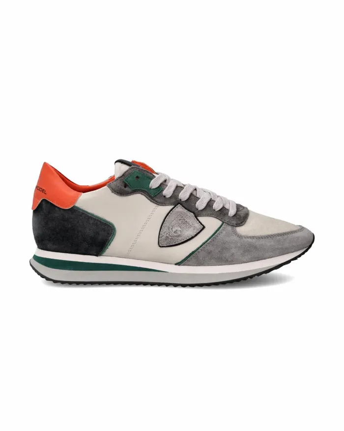 Men Trpx Sneakers Gray Shoes Philippe Model Paris Low