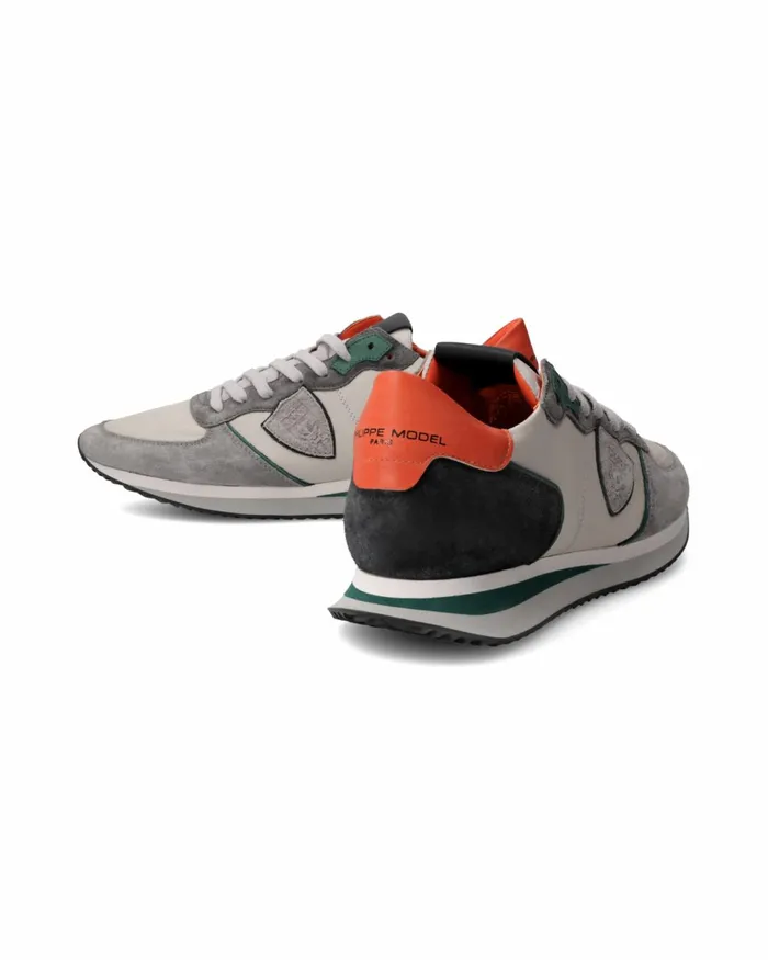 Men Trpx Sneakers Gray Shoes Philippe Model Paris Low