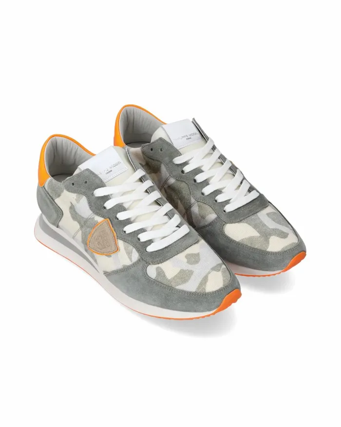 Men Trpx Sneakers GreenOrange Shoes Paris Philippe Model Paris Casual