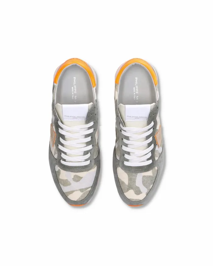 Men Trpx Sneakers GreenOrange Shoes Paris Philippe Model Paris Casual