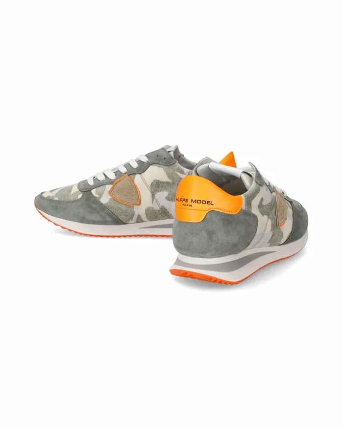 Men Trpx Sneakers GreenOrange Shoes Paris Philippe Model Paris Casual