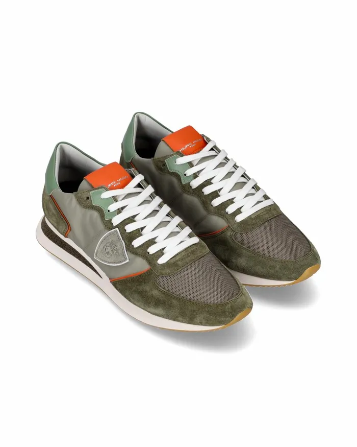 Men Trpx Sneakers GreenOrange Shoes Paris Philippe Model Paris Running