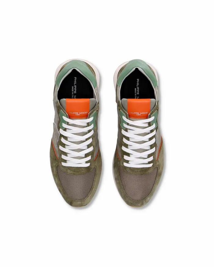 Men Trpx Sneakers GreenOrange Shoes Paris Philippe Model Paris Running