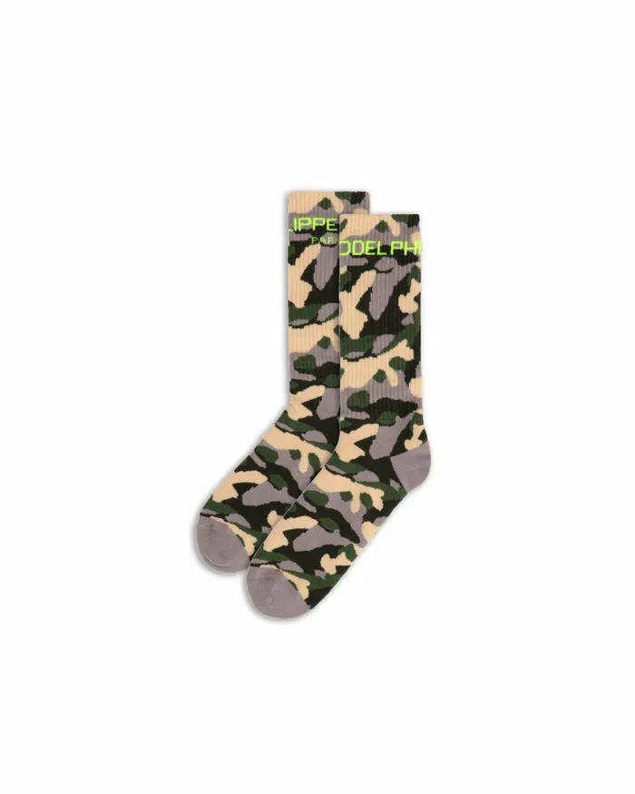 MenWomen Chaussette Antoine In Cotton Sand Green UNISEX Philippe Model Paris Socks