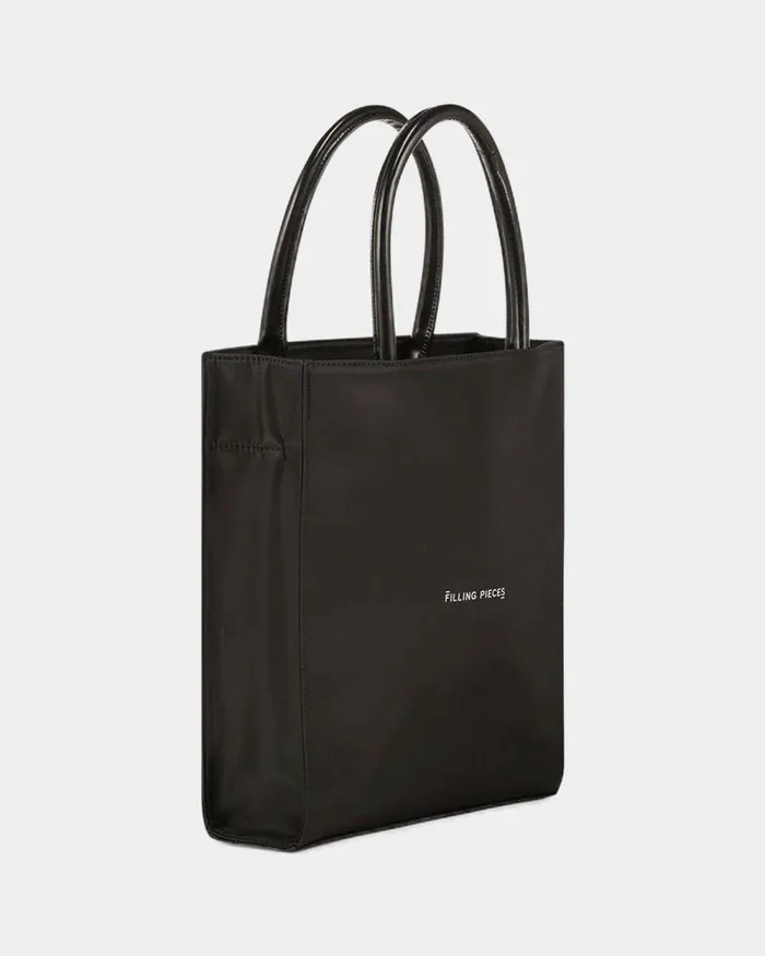 MenWomen Filling Pieces Bags and Leather Goods Tote Bag Medium Nylon Black