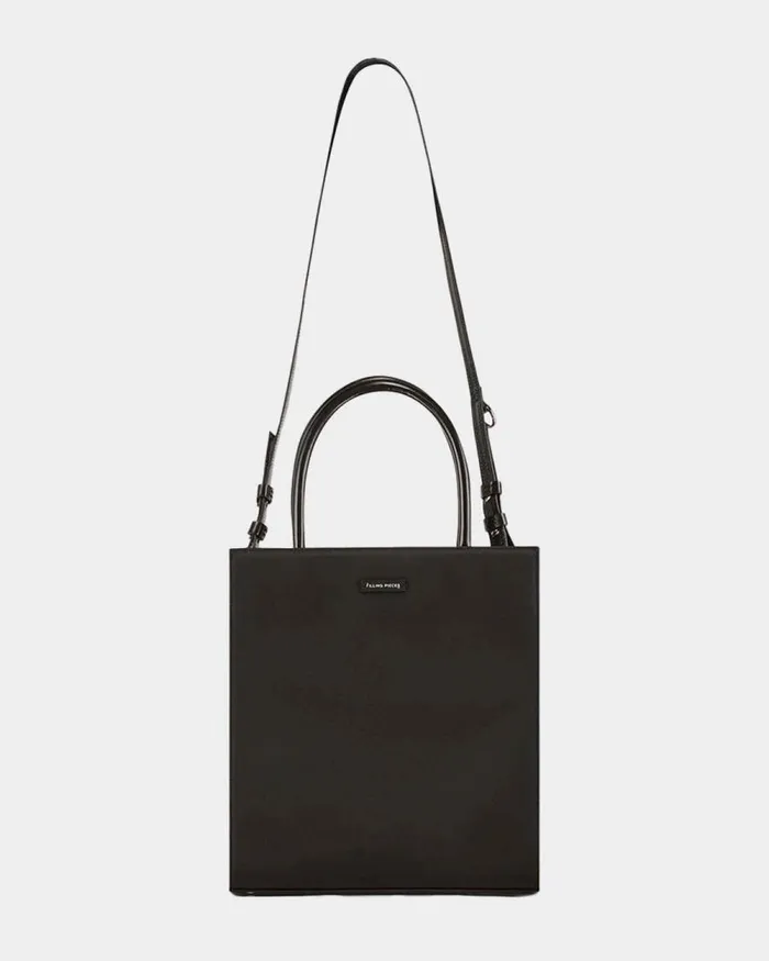MenWomen Filling Pieces Bags and Leather Goods Tote Bag Medium Nylon Black