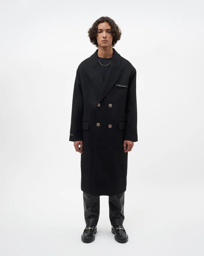 MenWomen Filling Pieces Coats and Jackets Studio Wool Coat Black