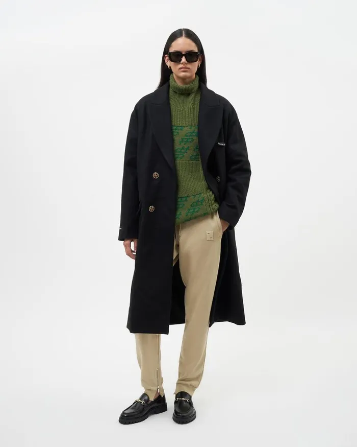 MenWomen Filling Pieces Coats and Jackets Studio Wool Coat Black