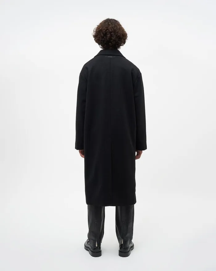 MenWomen Filling Pieces Coats and Jackets Studio Wool Coat Black