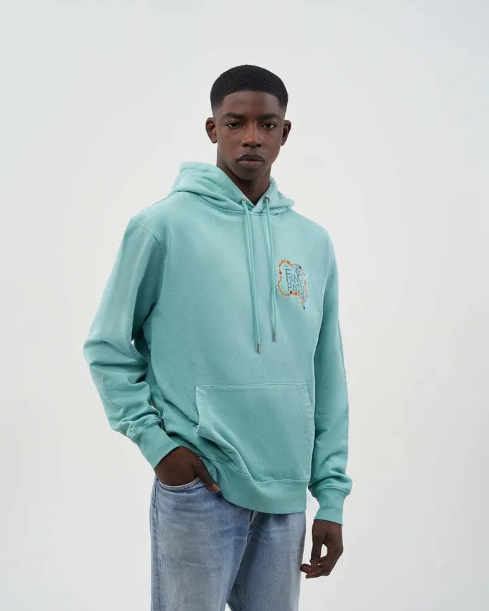 MenWomen Filling Pieces Hoodies and Sweatshirts FP Studio Hoodie FP Beads Aqua Blue MenWomen Filling Pieces Hoodies and Sweatshirts FP Studio Hoodie FP Beads Aqua Blue