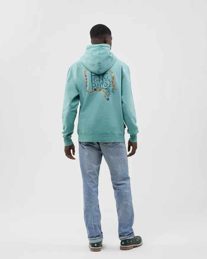 MenWomen Filling Pieces Hoodies and Sweatshirts FP Studio Hoodie FP Beads Aqua Blue