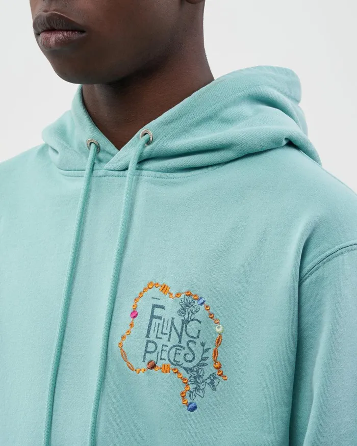MenWomen Filling Pieces Hoodies and Sweatshirts FP Studio Hoodie FP Beads Aqua Blue