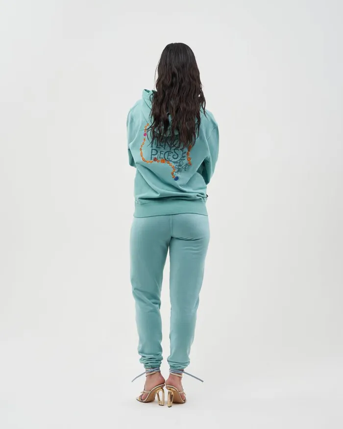 MenWomen Filling Pieces Hoodies and Sweatshirts FP Studio Hoodie FP Beads Aqua Blue
