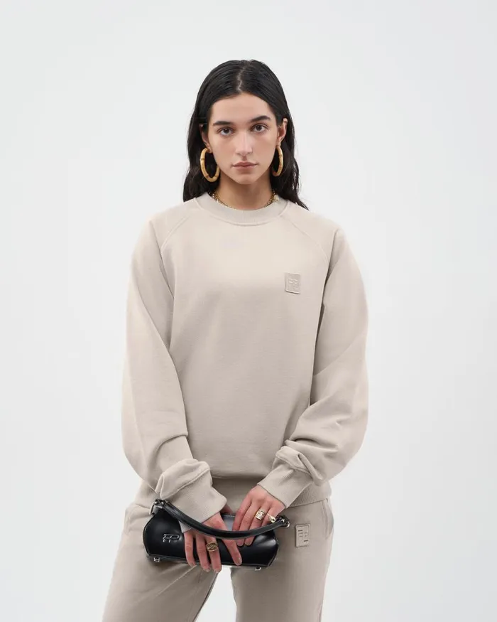 MenWomen Filling Pieces Hoodies and Sweatshirts Lux Crewneck Cool Grey