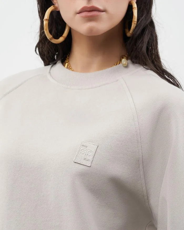MenWomen Filling Pieces Hoodies and Sweatshirts Lux Crewneck Cool Grey