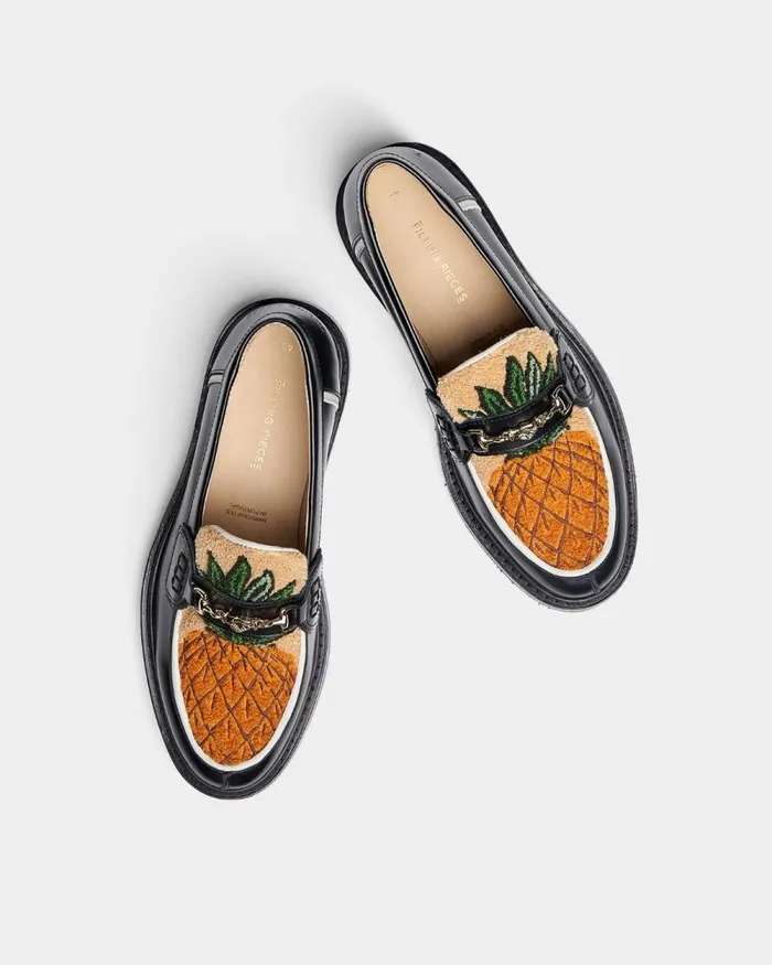 MenWomen Filling Pieces Loafers and Dress Shoes Loafer Ananas Black
