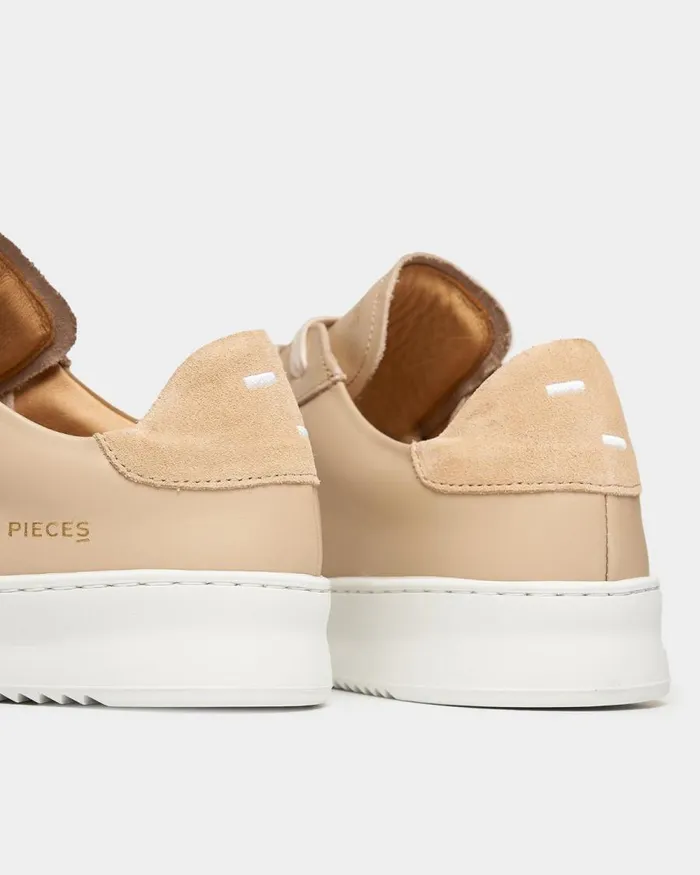 MenWomen Filling Pieces Sneakers Court Ripple Suede Mix Sand Beige