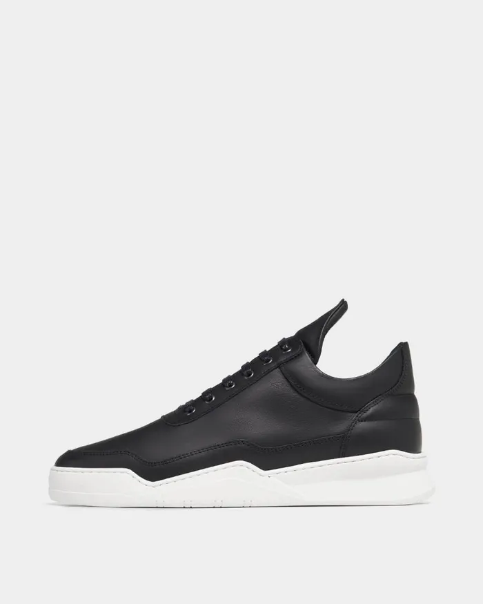 MenWomen Filling Pieces Sneakers Low Top Ghost Matt Nappa Black