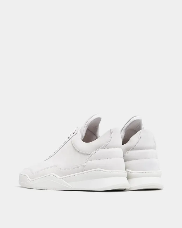 MenWomen Filling Pieces Sneakers Low Top Ghost Nappa White