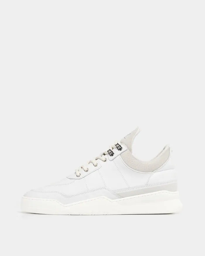 MenWomen Filling Pieces Sneakers Low Top Ghost Radar White