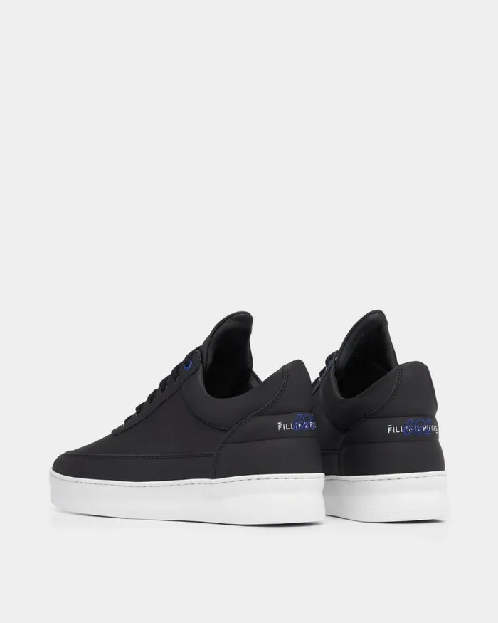 MenWomen Filling Pieces Sneakers Low Top Plain 683 Organic Black