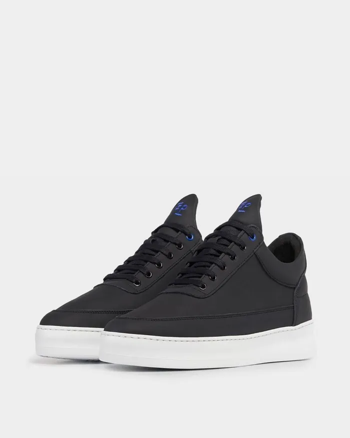 MenWomen Filling Pieces Sneakers Low Top Plain 683 Organic Black