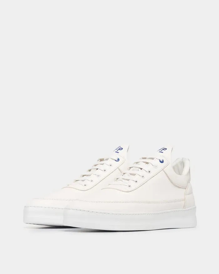 MenWomen Filling Pieces Sneakers Low Top Plain 683 Organic White