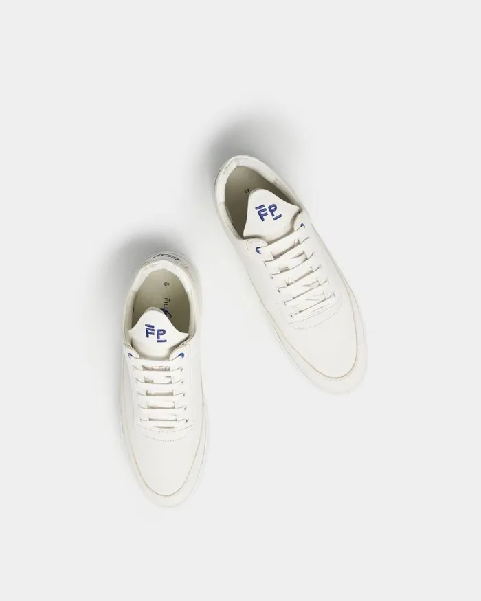 MenWomen Filling Pieces Sneakers Low Top Plain 683 Organic White