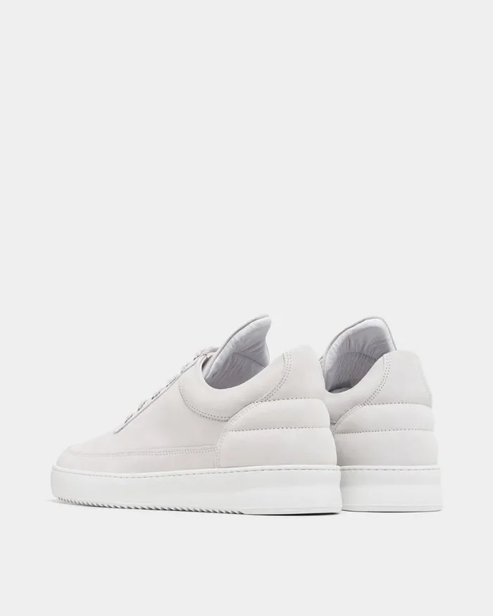 MenWomen Filling Pieces Sneakers Low Top Ripple Basic All White