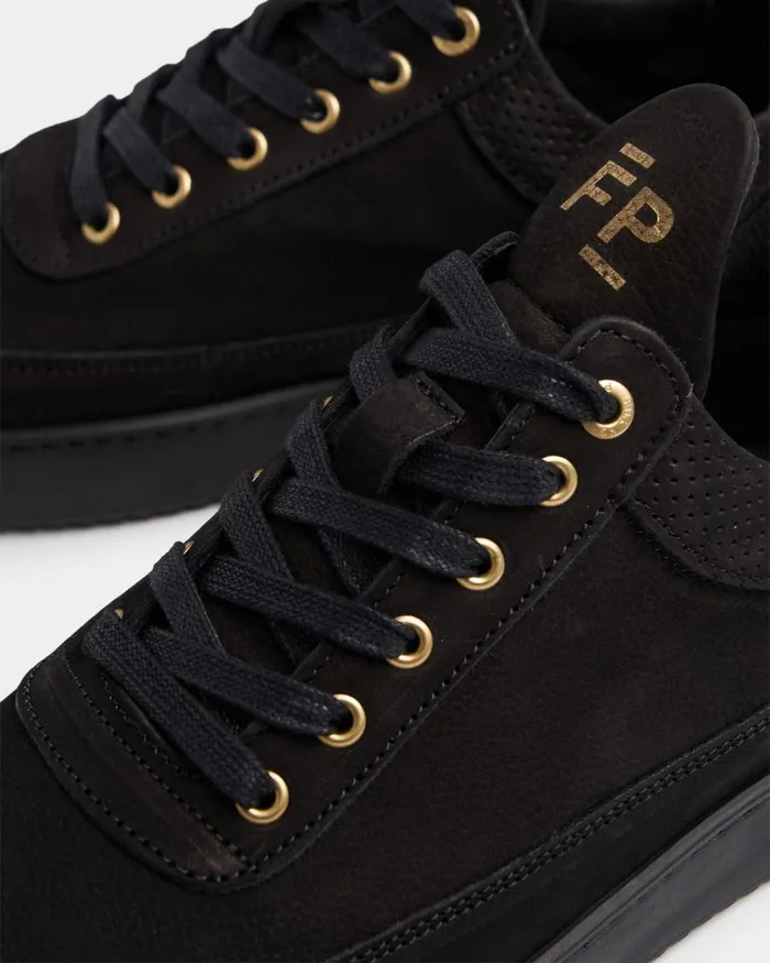 MenWomen Filling Pieces Sneakers Low Top Ripple Ceres All Black