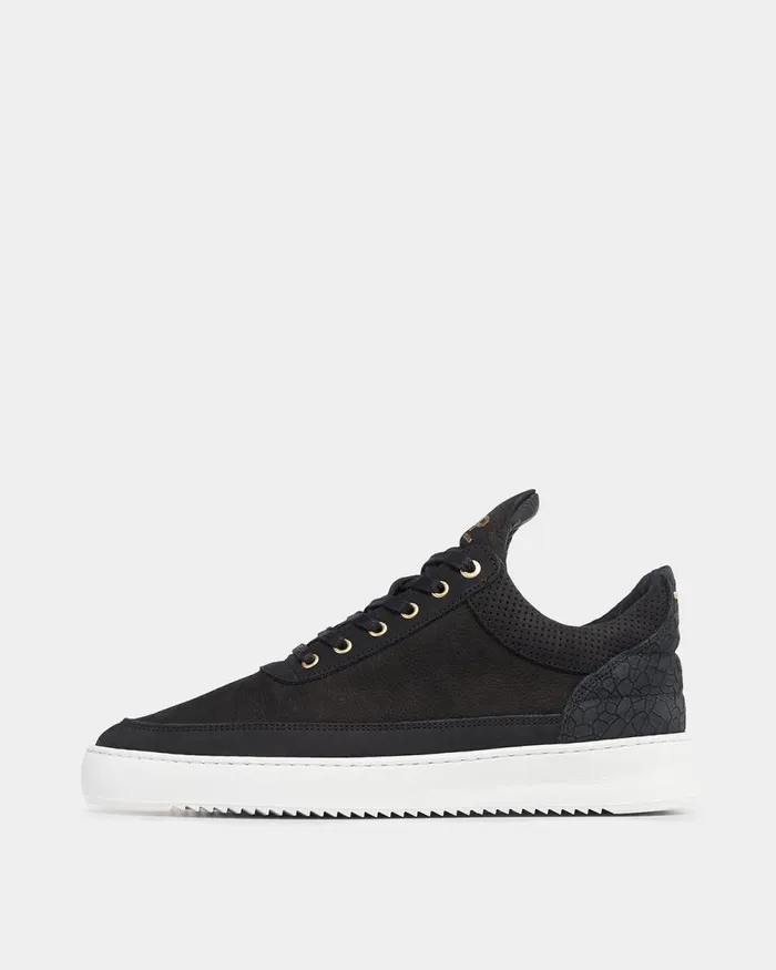 MenWomen Filling Pieces Sneakers Low Top Ripple Ceres Black