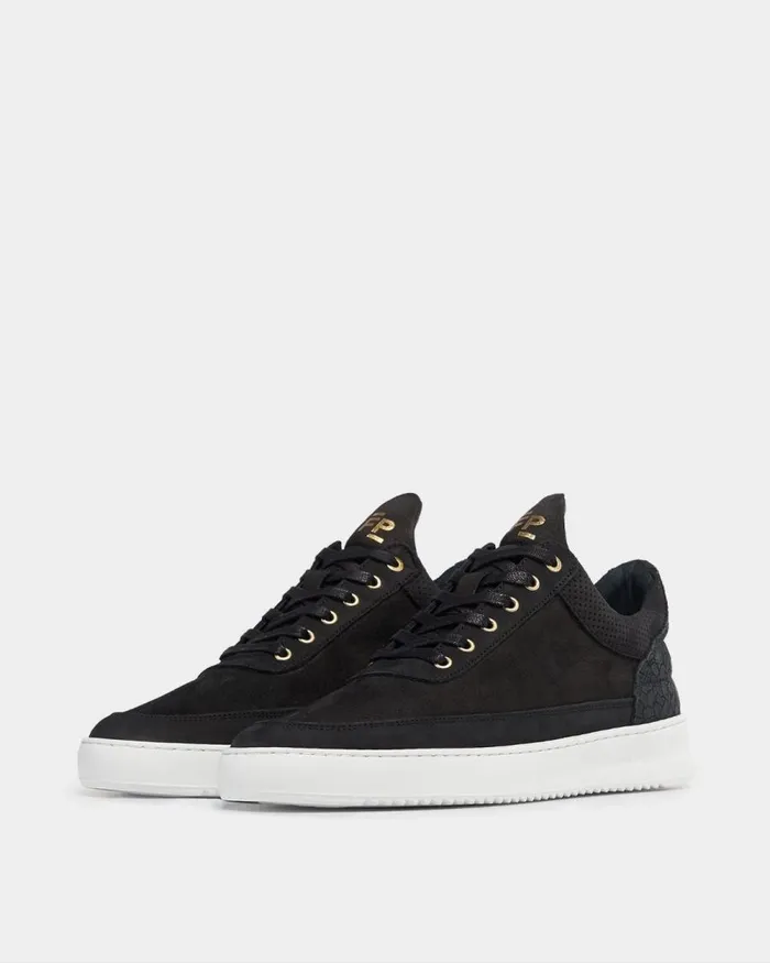 MenWomen Filling Pieces Sneakers Low Top Ripple Ceres Black