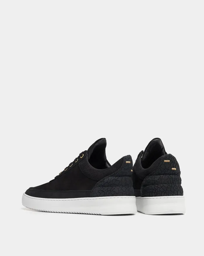 MenWomen Filling Pieces Sneakers Low Top Ripple Ceres Black