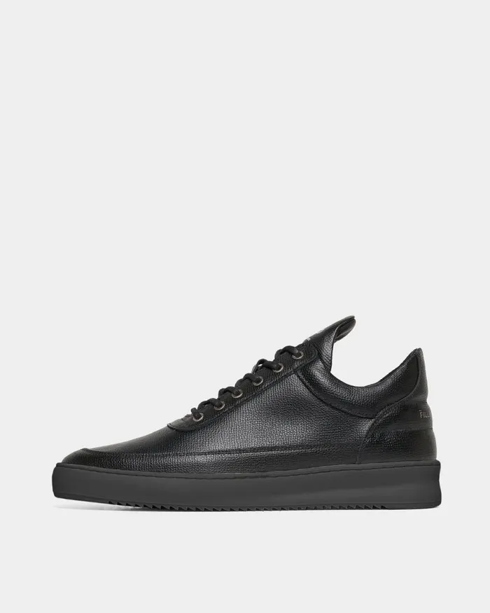 MenWomen Filling Pieces Sneakers Low Top Ripple Crumbs All Black