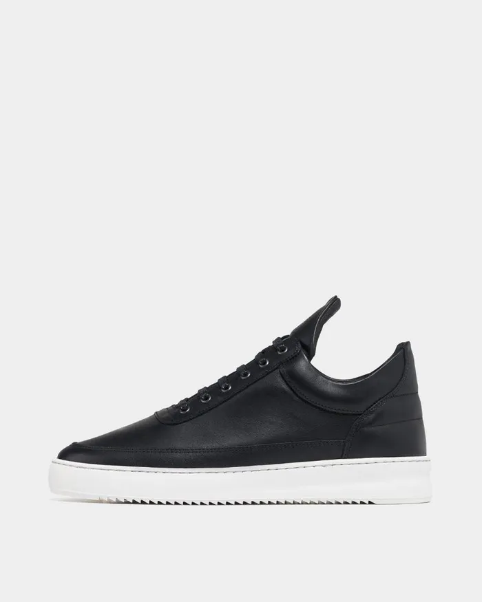 MenWomen Filling Pieces Sneakers Low Top Ripple Nappa Black