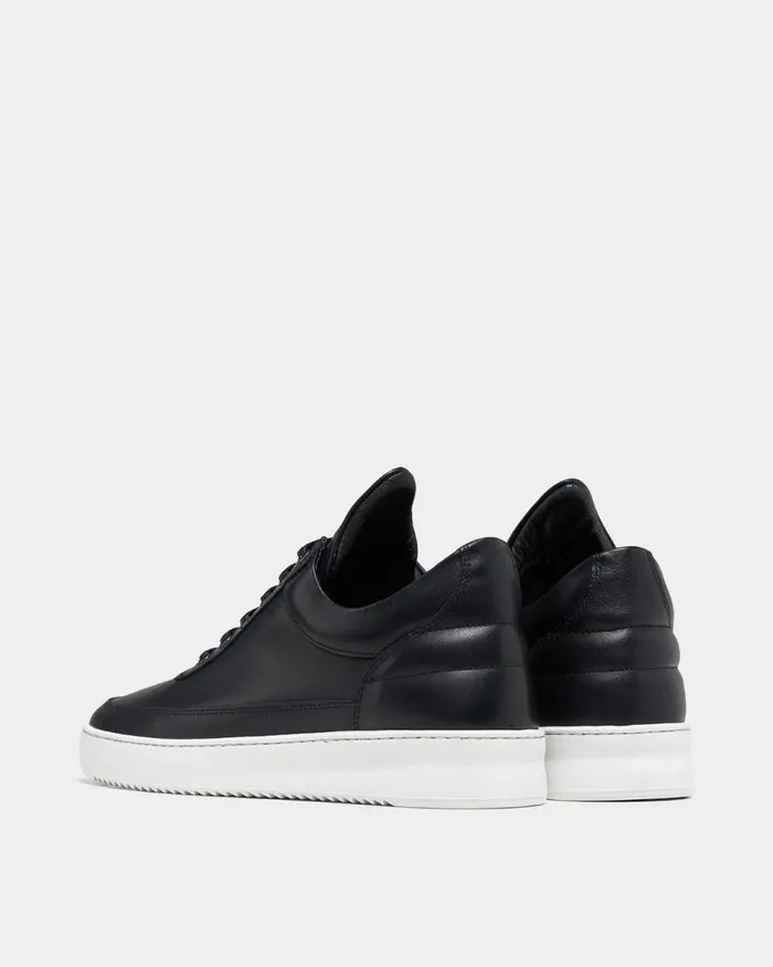 MenWomen Filling Pieces Sneakers Low Top Ripple Nappa Black