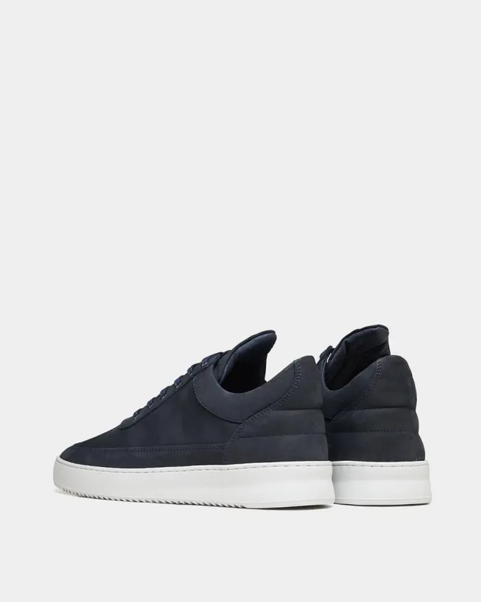 MenWomen Filling Pieces Sneakers Low Top Ripple Nubuck Deep Blue Navy