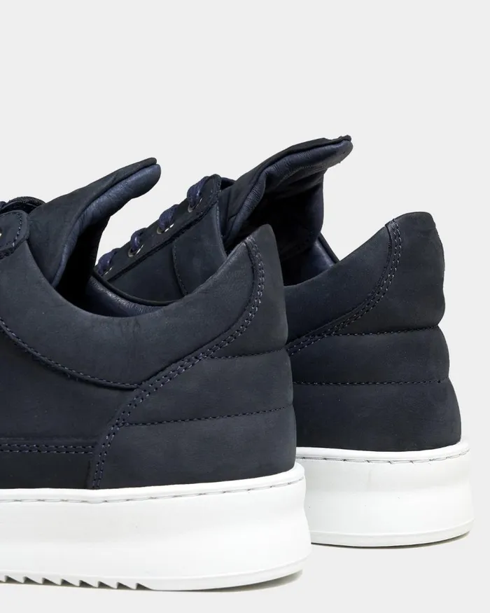 MenWomen Filling Pieces Sneakers Low Top Ripple Nubuck Deep Blue Navy