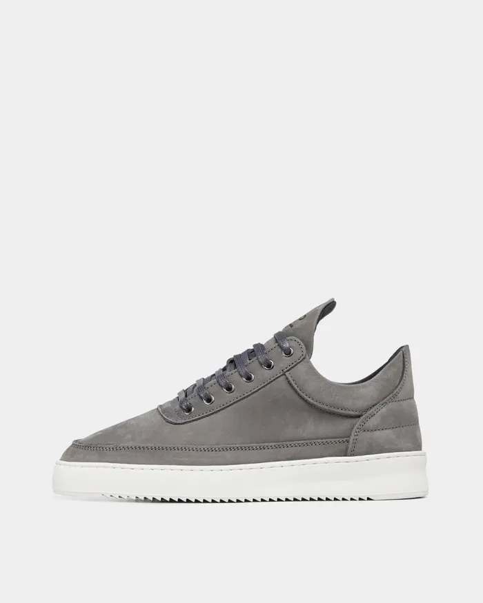 MenWomen Filling Pieces Sneakers Low Top Ripple Nubuck Shark Grey