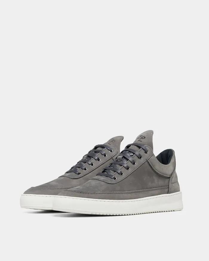 MenWomen Filling Pieces Sneakers Low Top Ripple Nubuck Shark Grey