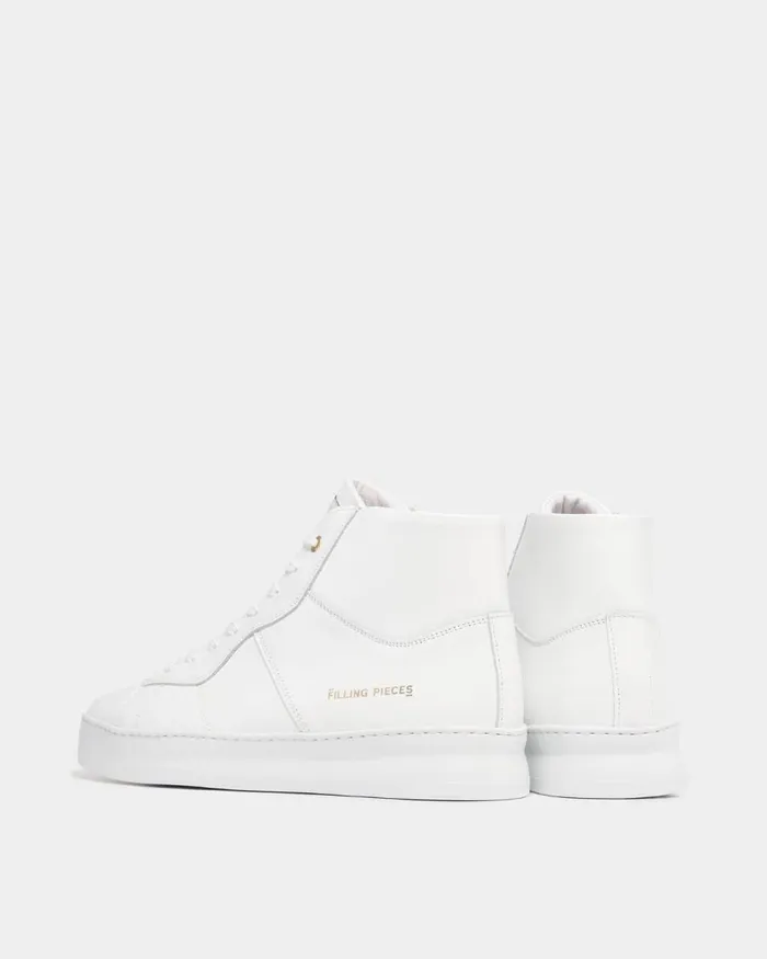 MenWomen Filling Pieces Sneakers Mid Plain Court White