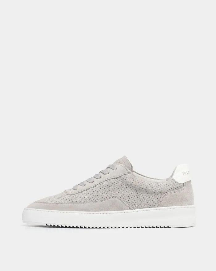 MenWomen Filling Pieces Sneakers Mondo Perforated Light Grey