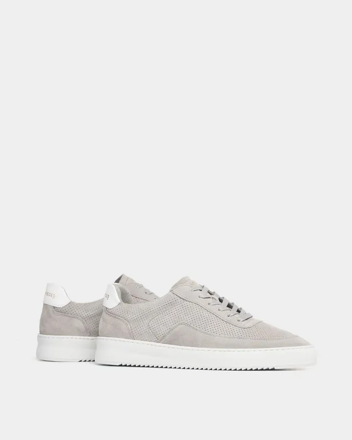 MenWomen Filling Pieces Sneakers Mondo Perforated Light Grey
