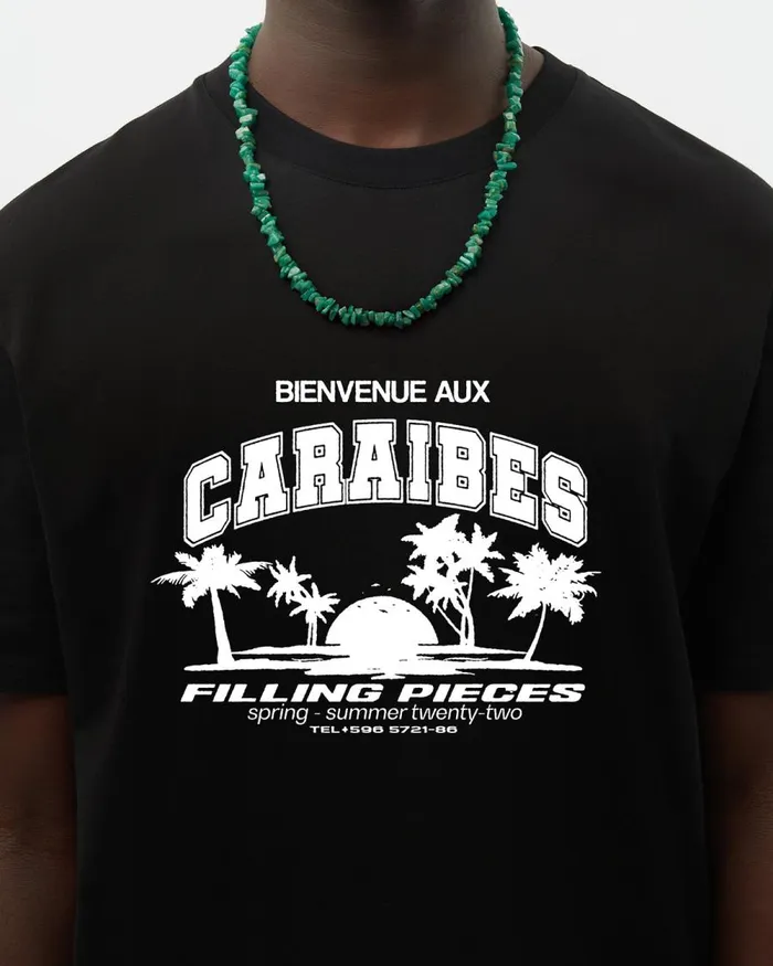 MenWomen Filling Pieces TShirts and Shirts Tee Caraibes Black