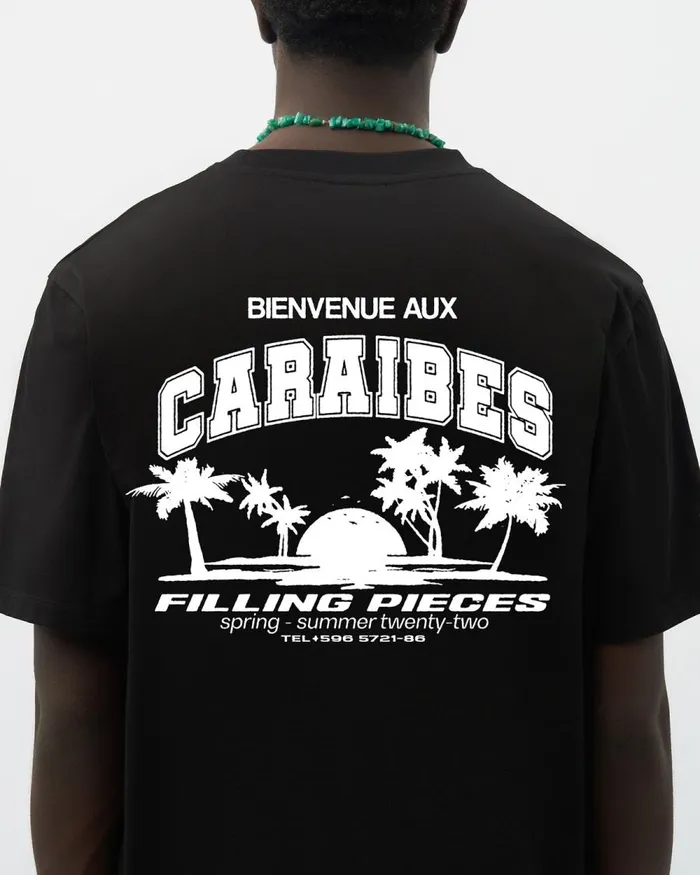 MenWomen Filling Pieces TShirts and Shirts Tee Caraibes Black