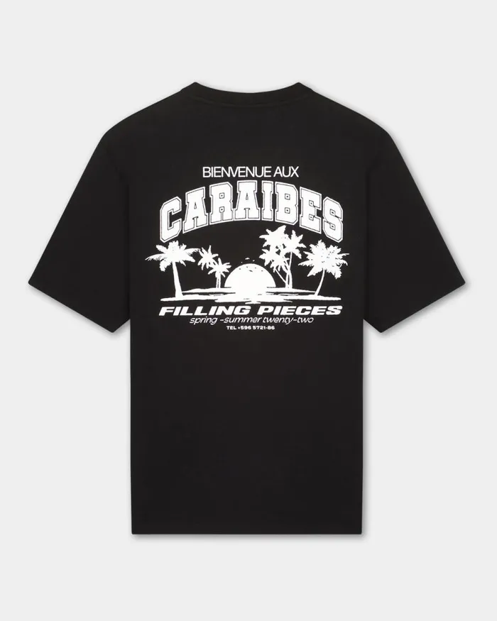 MenWomen Filling Pieces TShirts and Shirts Tee Caraibes Black
