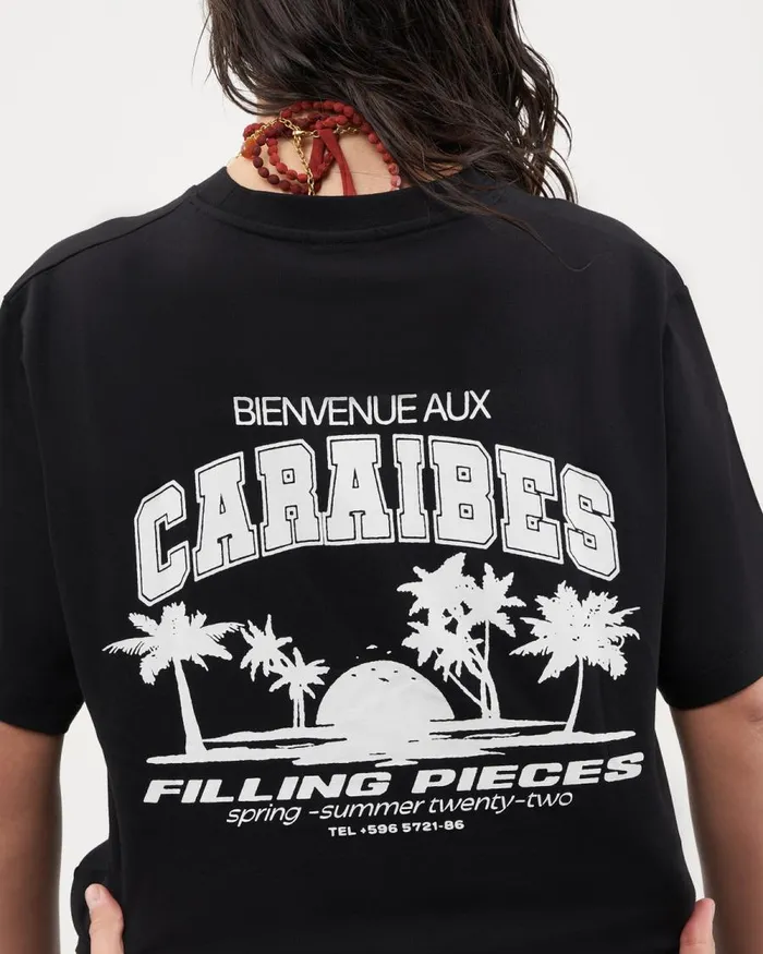 MenWomen Filling Pieces TShirts and Shirts Tee Caraibes Black