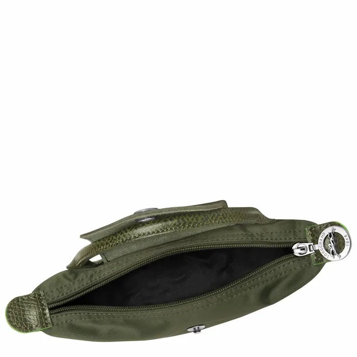 MenWomen Le Pliage Green Pouch With Handle Forest Longchamp Pouches and Cases
