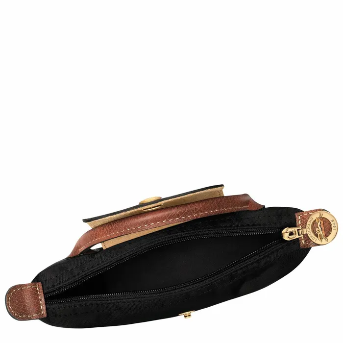 MenWomen Le Pliage Original Pouch With Handle Black Longchamp Pouches and Cases